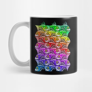 Rainbow fish Escher style Mug